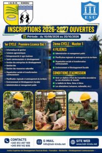 INSCRIPTIONS 2026-2027 OUVERTES