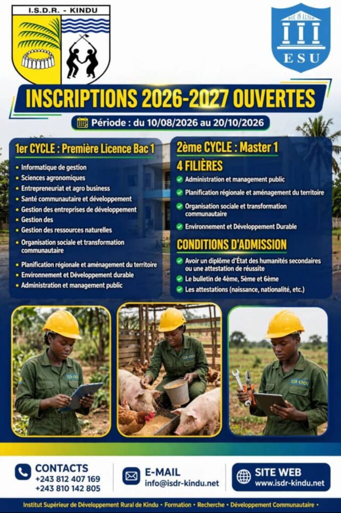 INSCRIPTIONS 2026-2027 OUVERTES